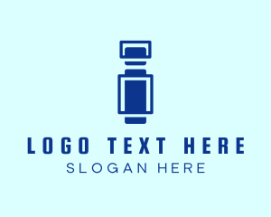 Futuristic Tech Letter I Company Logo