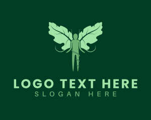Herb - Human Leaf Wellness logo design