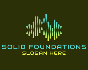 Audible - Sound Wave Music Studio logo design