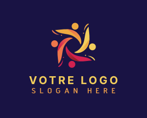 Cooperative - People Team Organization logo design