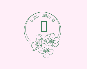 Orchid Flower Wellness Spa logo design