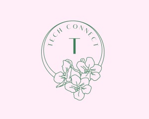 Hairdresser - Orchid Flower Wellness Spa logo design