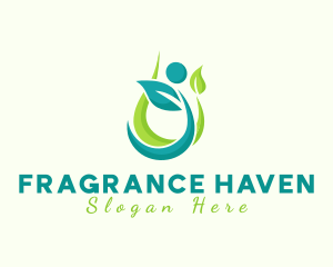 Natural Oil Leaf logo design