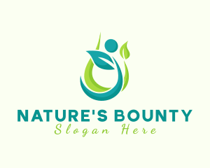 Natural Oil Leaf logo design