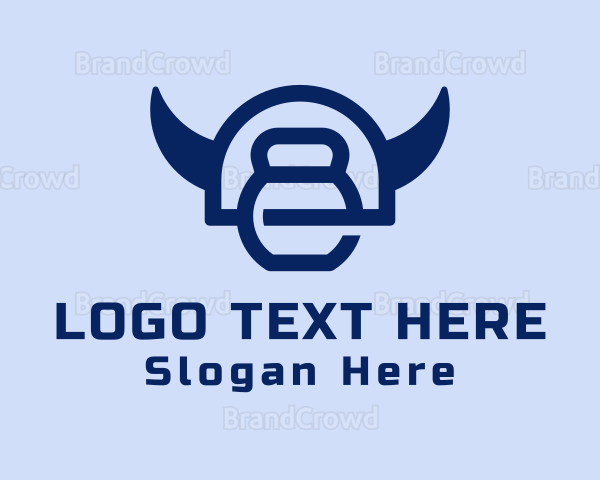 Blue Kettlebell Horns Logo