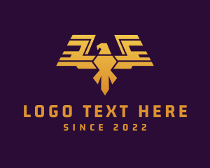 Expensive - Golden Eagle Wings logo design
