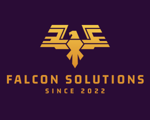 Golden Eagle Wings logo design