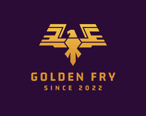 Golden Eagle Wings logo design