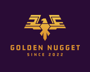 Golden Eagle Wings logo design