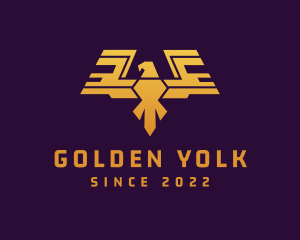 Golden Eagle Wings logo design