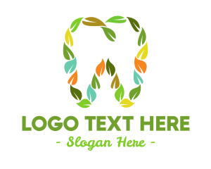 Odontology - Eco Leaf Dentistry logo design