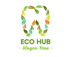 Eco Leaf Dentistry logo design