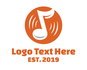 Orange - Orange Vinyl Music logo design