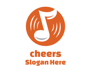 Orange Vinyl Music Logo