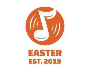 Orange Vinyl Music logo design