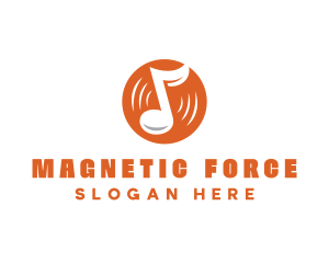 Orange Vinyl Music logo design