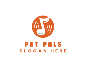 Orange Vinyl Music logo design