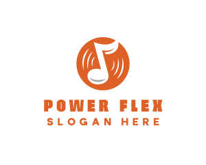 Orange Vinyl Music logo design