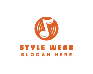 Orange Vinyl Music logo design