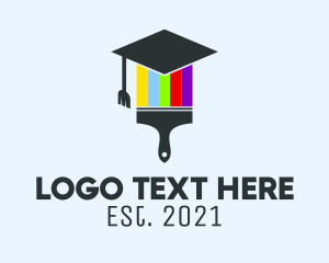Media - Colorful Painter School logo design