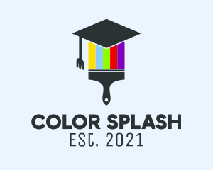 Colorful Painter School  logo design