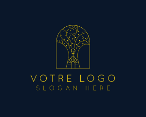 Religious Tree Church logo design
