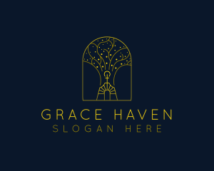 Church - Religious Tree Church logo design