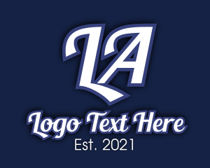 Place - LA Los Angeles logo design