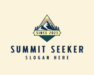 Summit Mountaineering Trekking logo design