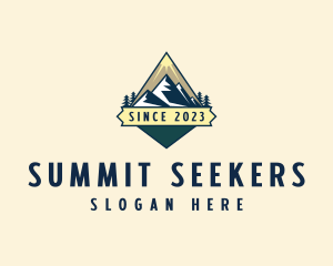 Summit Mountaineering Trekking logo design