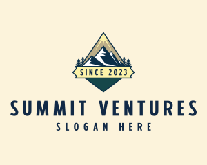 Summit Mountaineering Trekking logo design