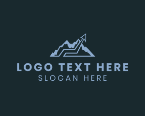 Loan - Mountain Arrow Statistics logo design