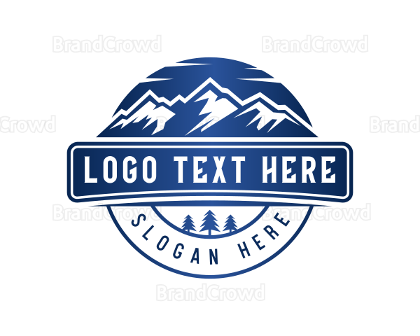 Mountain Hiking Outdoor Logo