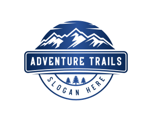 Mountain Hiking Outdoor logo design