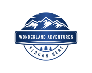 Mountain Hiking Outdoor logo design