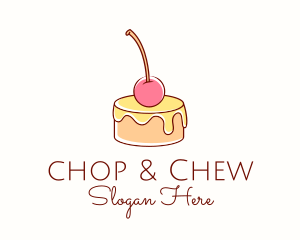 Sweet - Minimalist Cherry Pudding logo design