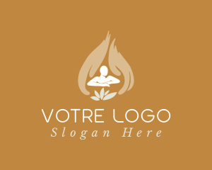 Hands Lotus Massage Logo