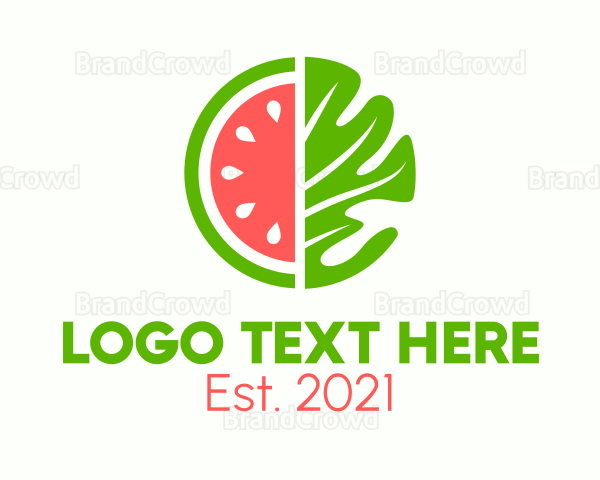 Organic Watermelon Farm Logo