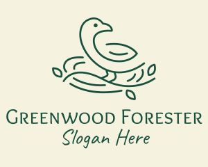 Wild Forest Bird  logo design