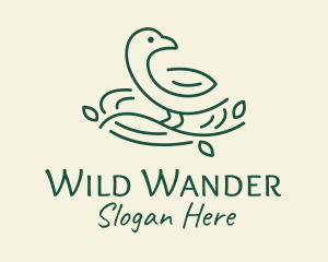 Wild Forest Bird  logo design