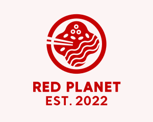 Red Ramen Food Stall  logo design