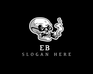 Tobacco Skull Smoke Logo