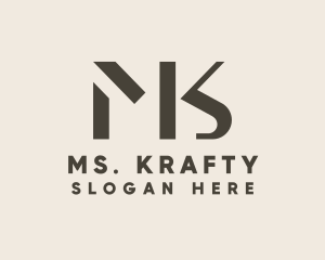 Luxury Monogram Letter MK logo design