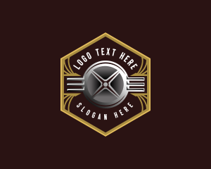 Gym - Barbell Plates Fitness logo design