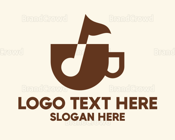 Musical Note Coffee Logo