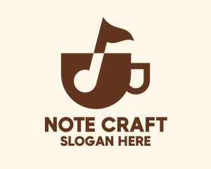 Note - Musical Note Coffee logo design