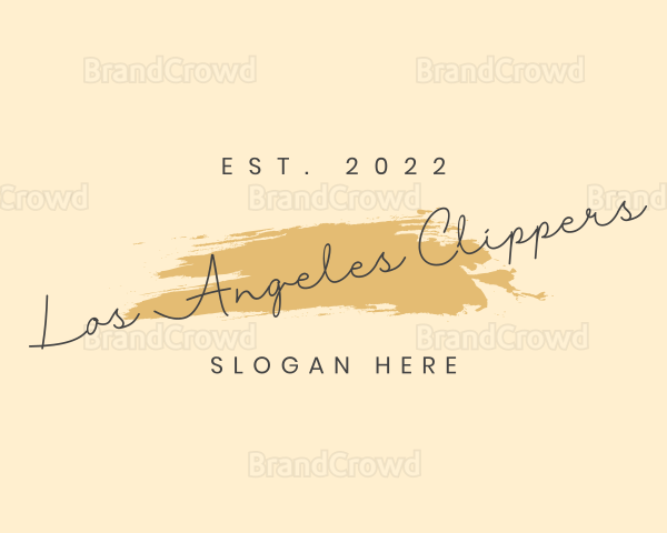 Cosmetics Fashion Wordmark Logo