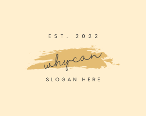 Cosmetics Fashion Wordmark Logo