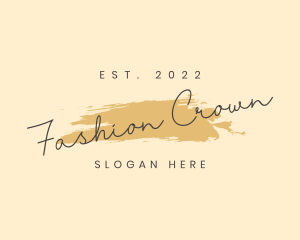 Cosmetics Fashion Wordmark logo design