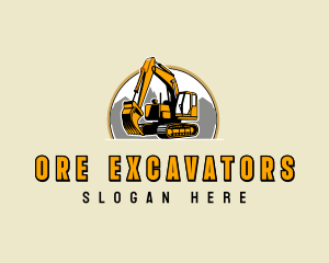 Excavation Quarry Mining logo design